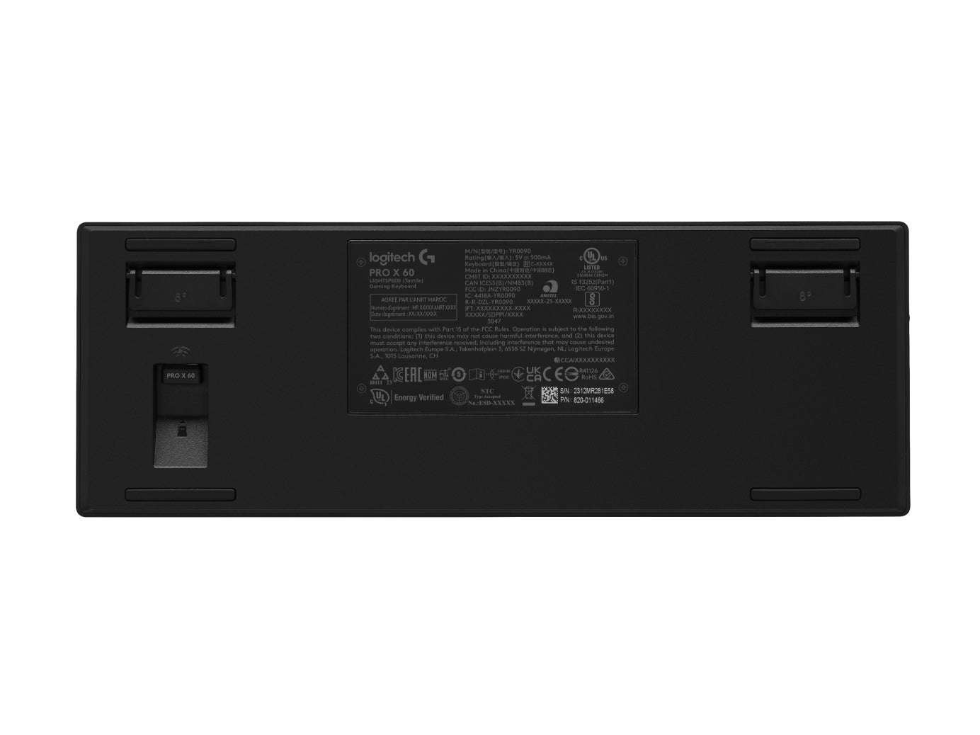 Logitech G PRO X 60 – Tastatur 60% – Mechanisch – Bluetooth & 2,4 GHz (Nano-Empfänger USB-A) – QWERTY (US-INT)