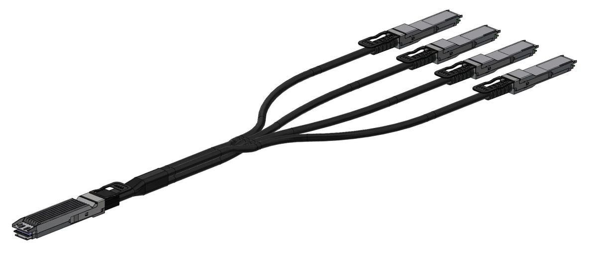 Nvidia OSFP-4×QSFP112 DAC-Kabel – 800 Gbit/s, passiv, 1,5 m