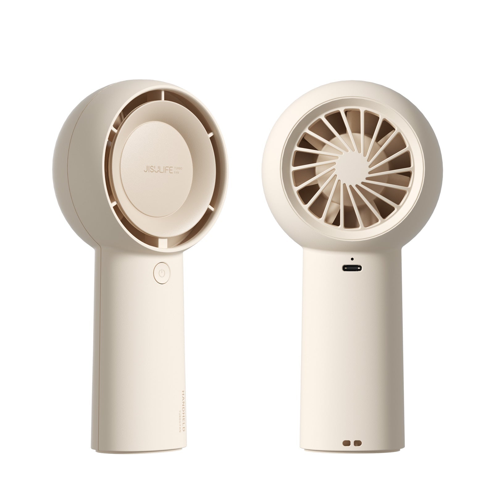 JisuLife Handventilator Life 5 Plus – 5 Stufen, 4000 mAh, USB-C, 16 h, Braun