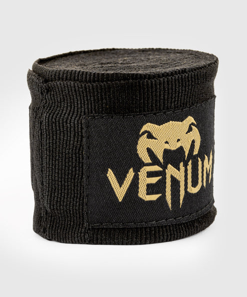 Venum Boxbandagen Kontact – 4 m – Baumwolle, Schwarz/Gold