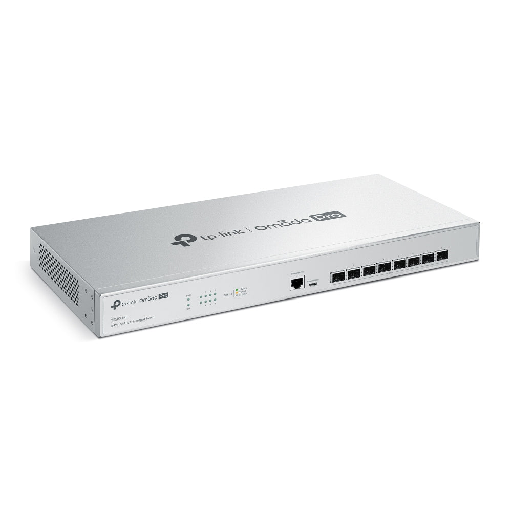TP-Link S5500-8XF – Managed Switch – 8×10G SFP+, L2+/L3, 19" Rack