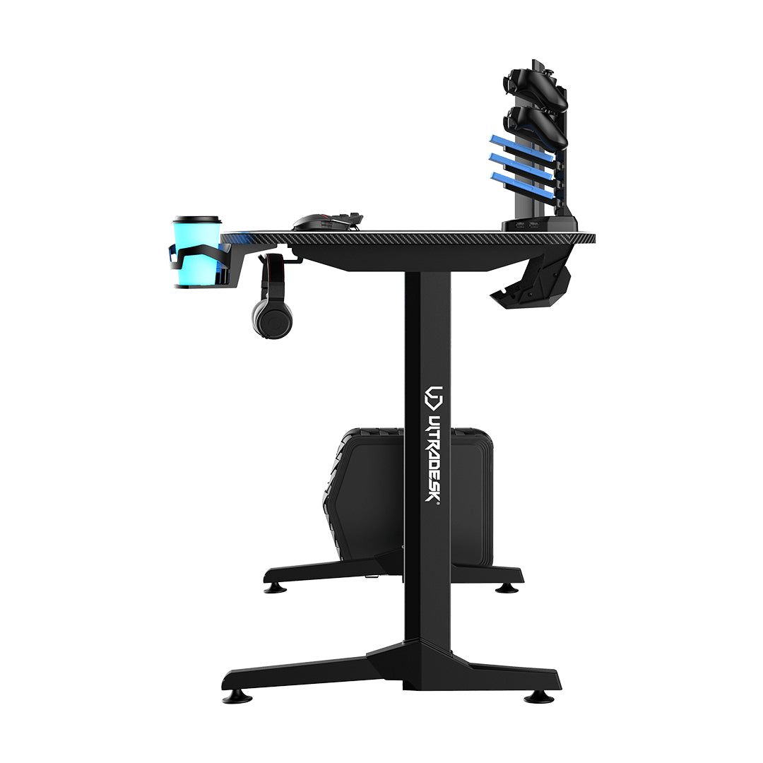 Ultradesk Frag V3 – Computertisch 1'400×600×760 mm, bis 90 kg, schwarz