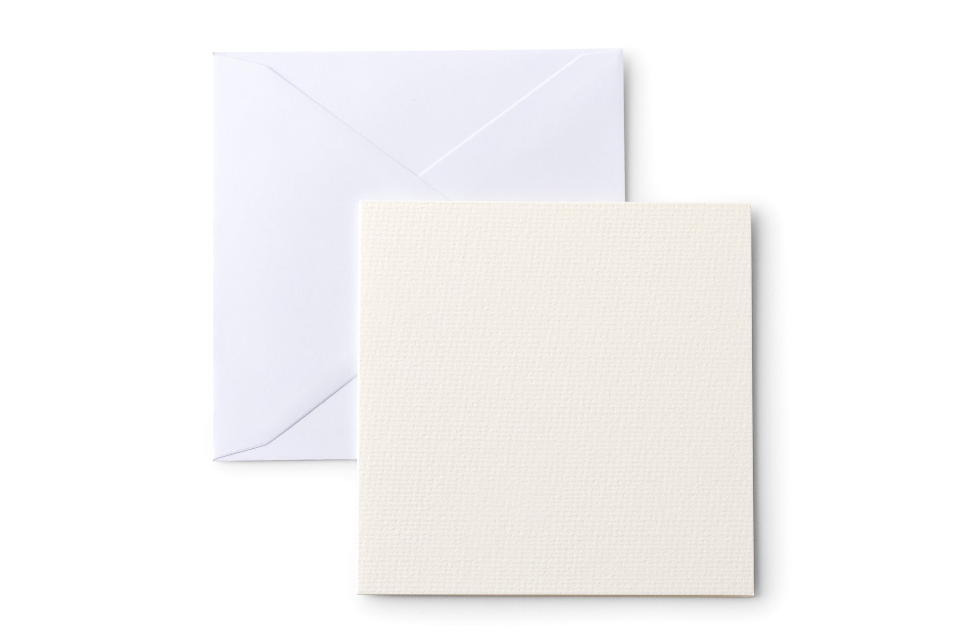 Cricut Grusskarten – 125 × 125 mm, mit Couvert, Elfenbein, Weiss – 12 Stk