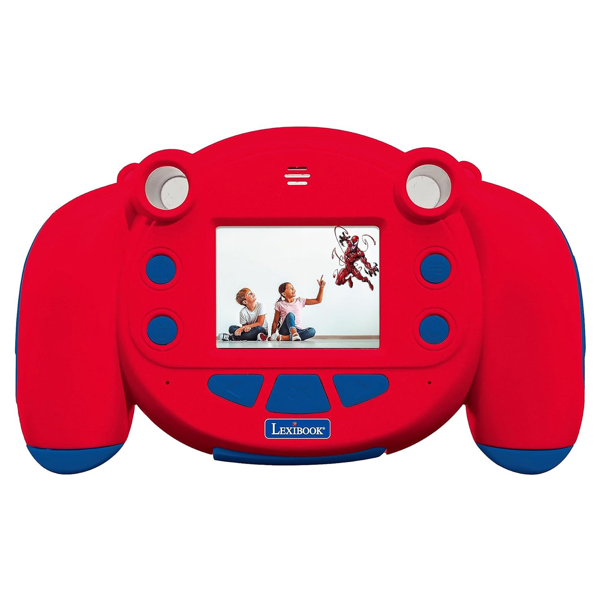 Lexibook Kinderkamera – Spider-Man – Foto & Video (Full HD) – 9 × 4,9 × 14,8 cm – 1 Stück – ab 4 J. – Blau/Rot