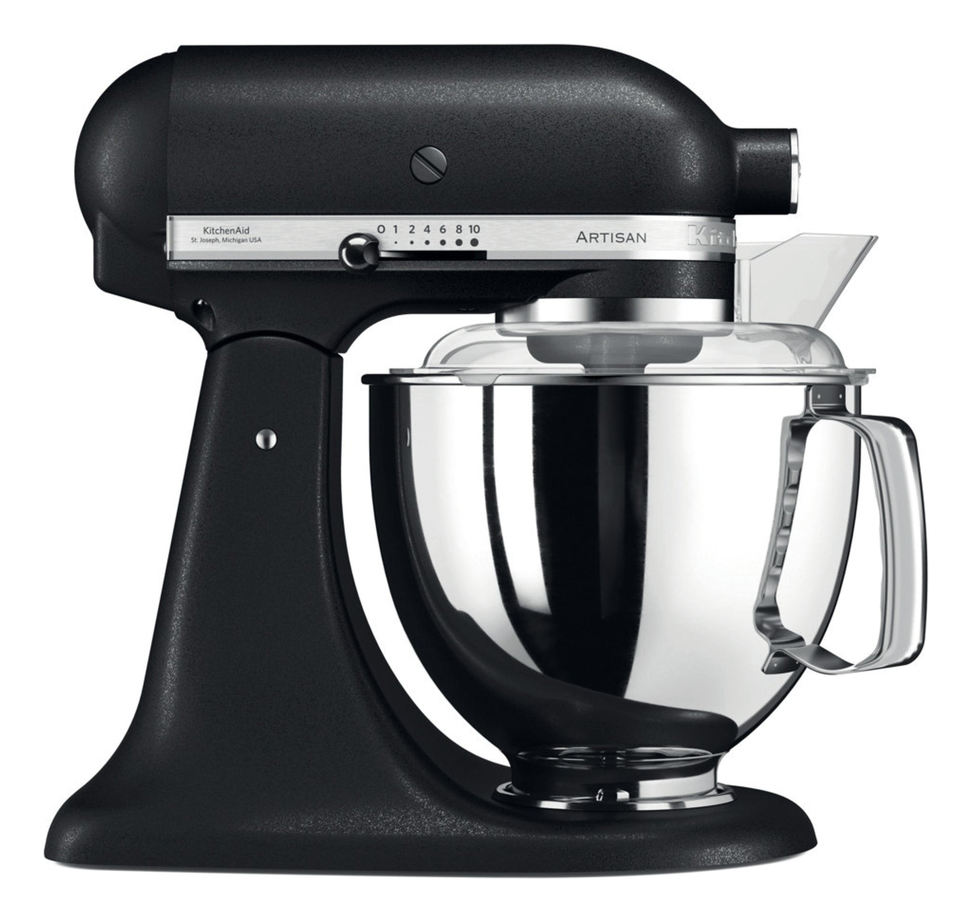 KitchenAid Artisan Standmixer 5KSM175PSEBK – 4,8 l, 10 Stufen, 300 W, Schlagen & Kneten – Schwarz