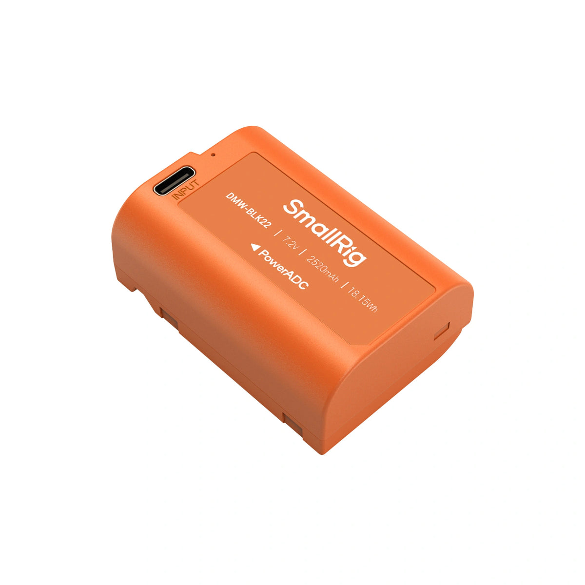 SmallRig DMW-BLK22 Akku – 2520 mAh, 7,2 V Li-Ion – für Panasonic LUMIX GH7, GH6, GH5 II und andere – Orange