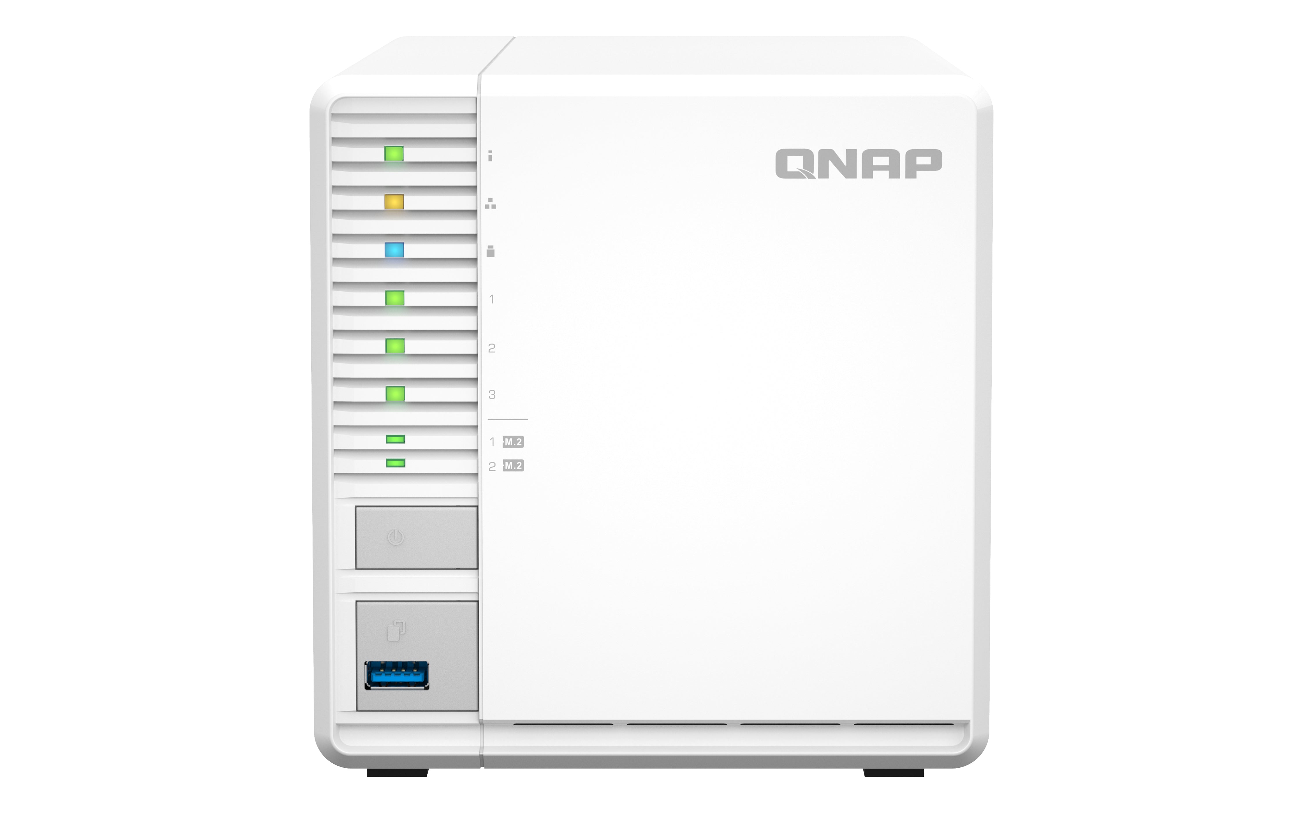 QNAP TS-364-8G – 3-Bay Tower NAS – Intel Celeron N5095, 8 GB RAM, 2,5GbE, QTS