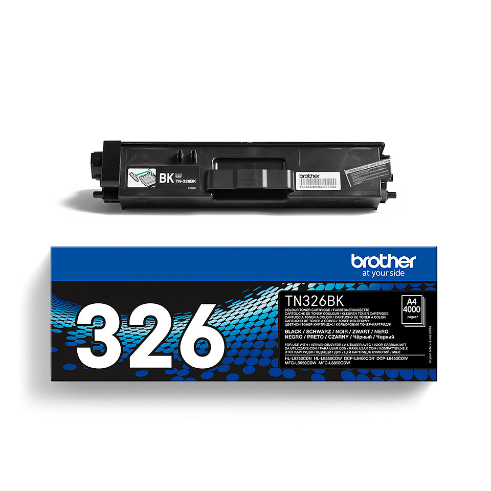 Brother Toner TN-326BK – schwarz, 4000 Seiten – für HL-L8250CDN/HL-L8350CDW