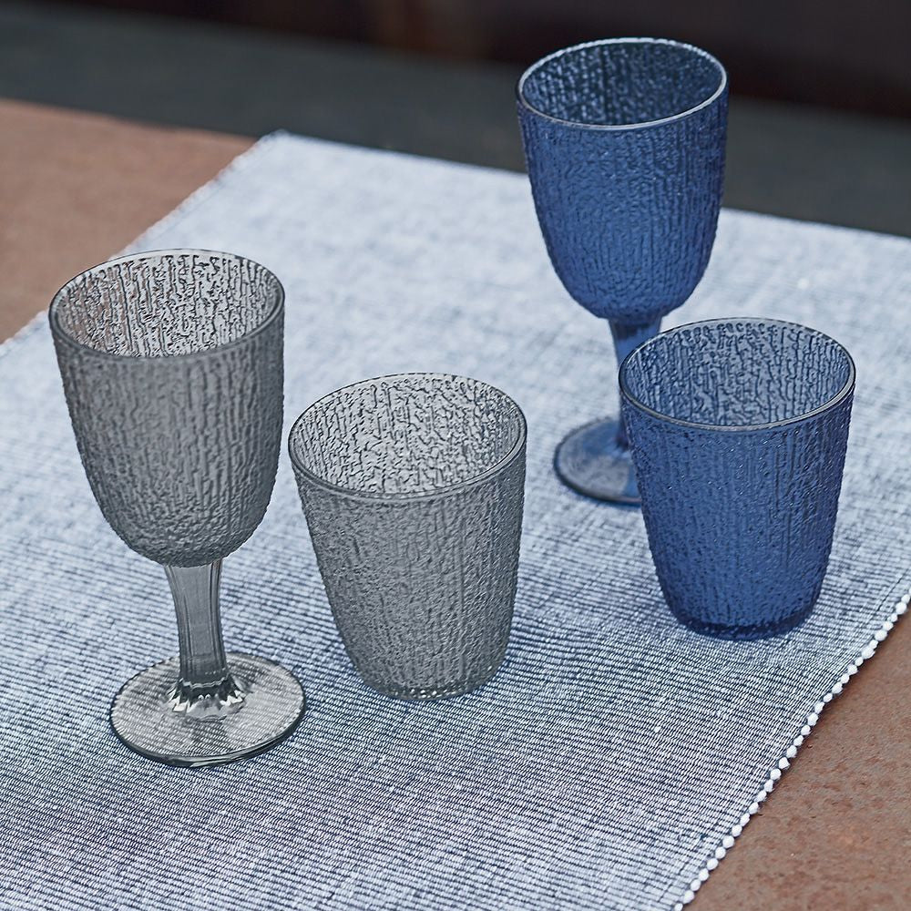 Tognana Porcellane Tognana Trinkgläser Davor – 3er Set, 280 ml, Ø 8,5 cm, Glas, Grau, spülmaschinenfest