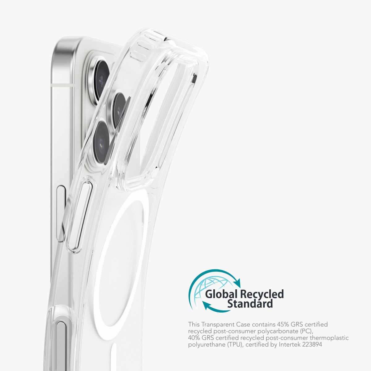 Vonmählen Backcover – für Apple iPhone 16 Pro – transparent/weiss – MagSafe-kompatibel