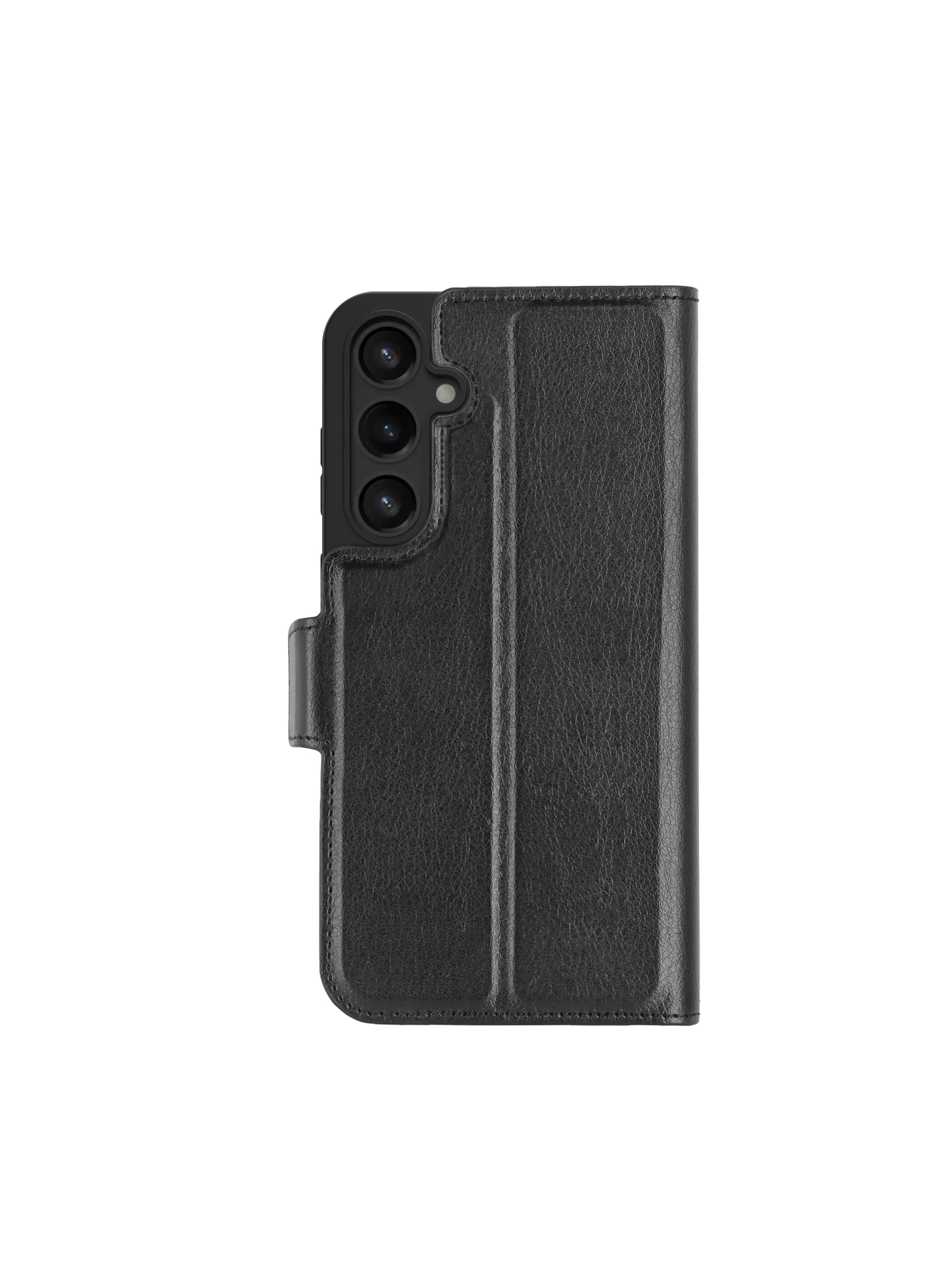 dbramante1928 Oslo Pro Wallethülle – für Samsung Galaxy A15 (4G/5G), 3 Kartenfächer, Leder+Kunststoff, Schwarz