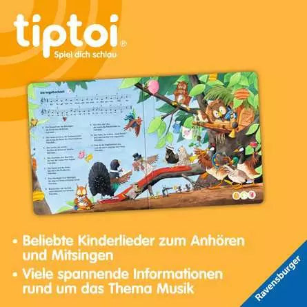 Ravensburger Lernbuch – tiptoi: Meine schönsten Kinderlieder, Hardcover, 24 Seiten, Deutsch, ab 3 Jahren