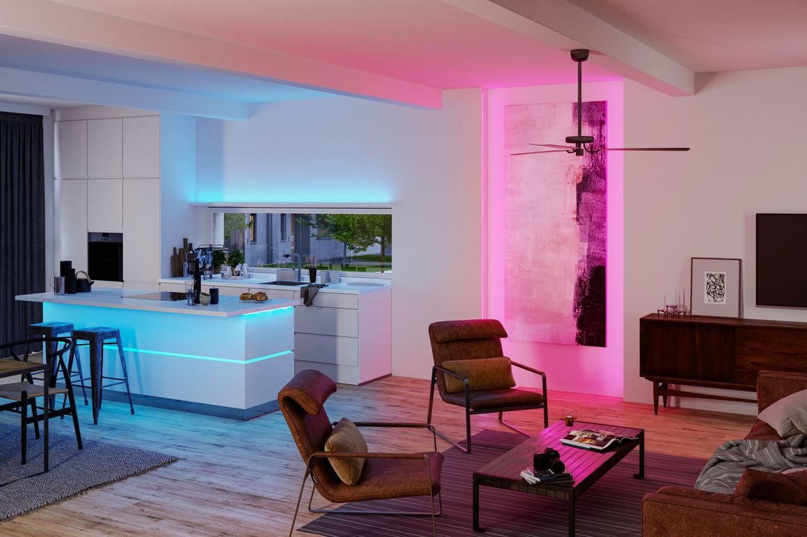 Paulmann LED-Strip 2,5 m – RGBW 3000 K, 1325 lm, 15 W – IP20 – Silber – MaxLED 500