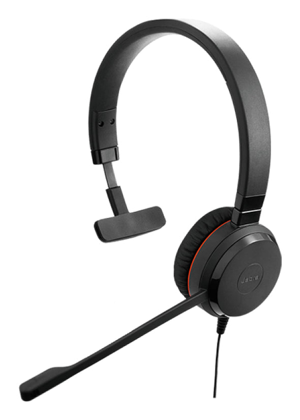 Jabra Evolve 30 II UC Office-Headset – On-Ear, Mono, Kabelgebunden, USB-C/USB-A, Schwarz