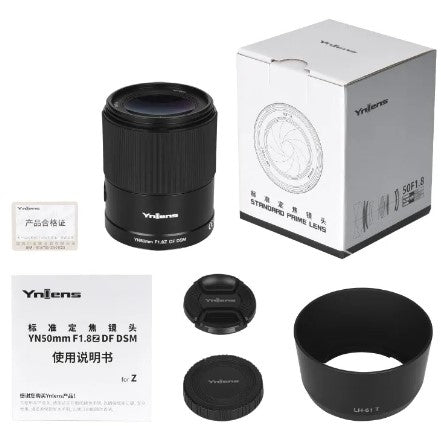Yongnuo YN50mm F1.8Z DF DSM Objektiv – Nikon Z – 50 mm f/1.8 – für Z9, Z8, Z7II und andere