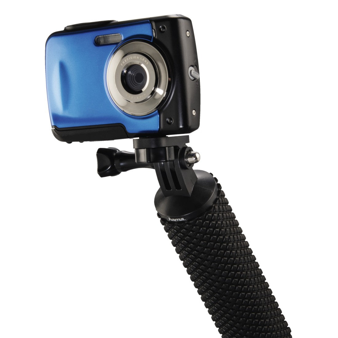 Hama 00004458 Schwimmgriff – 1/4"-Gewinde, mit Trageschlaufe – für GoPro, ActionCam – Schwarz