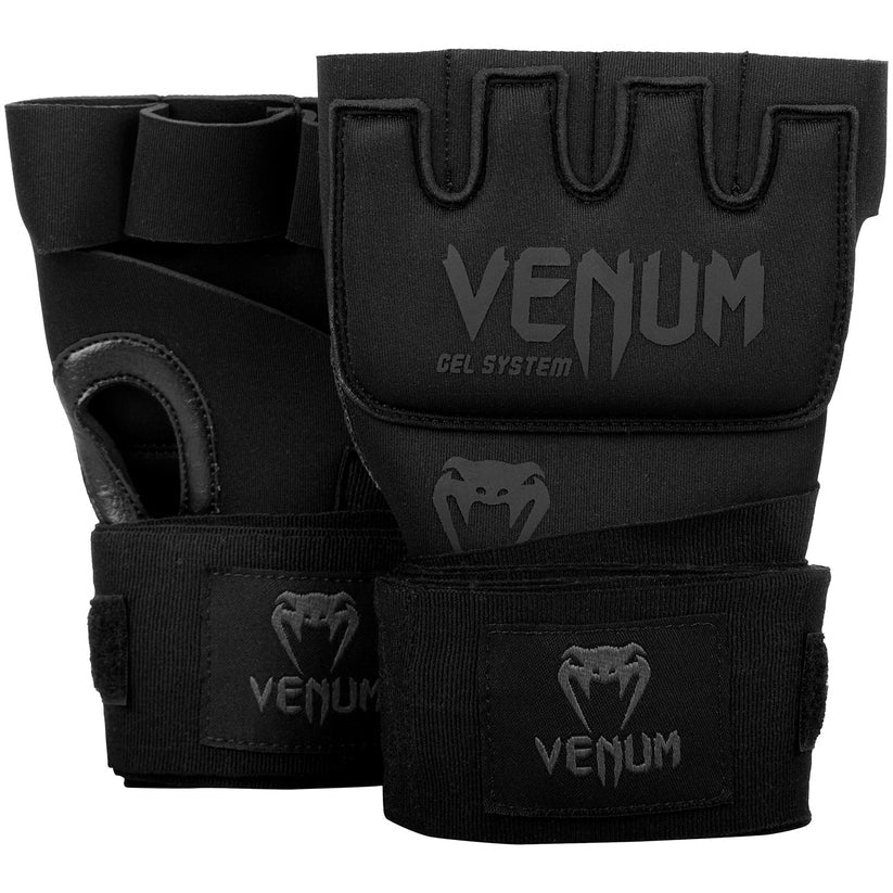 Venum Boxbandagen Kontact Gel Glove – Gr. M, 2 Stück – Spandex, Schwarz, 2,2 m, Daumenschlaufe