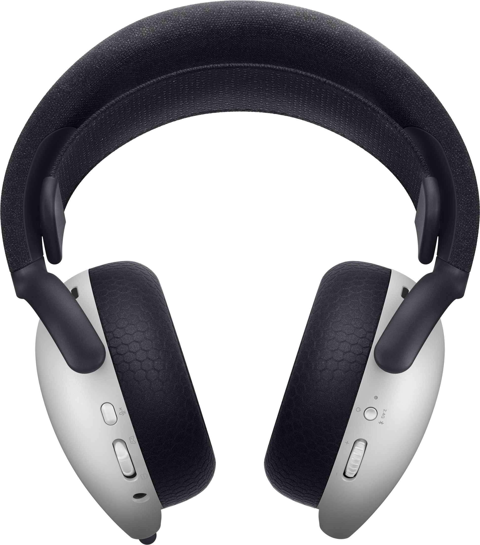 Alienware AW725H Gaming-Headset – Over-Ear, Stereo, Kabel + BT, ANC, mit USB-C-Dongle, Schwarz/Weiss