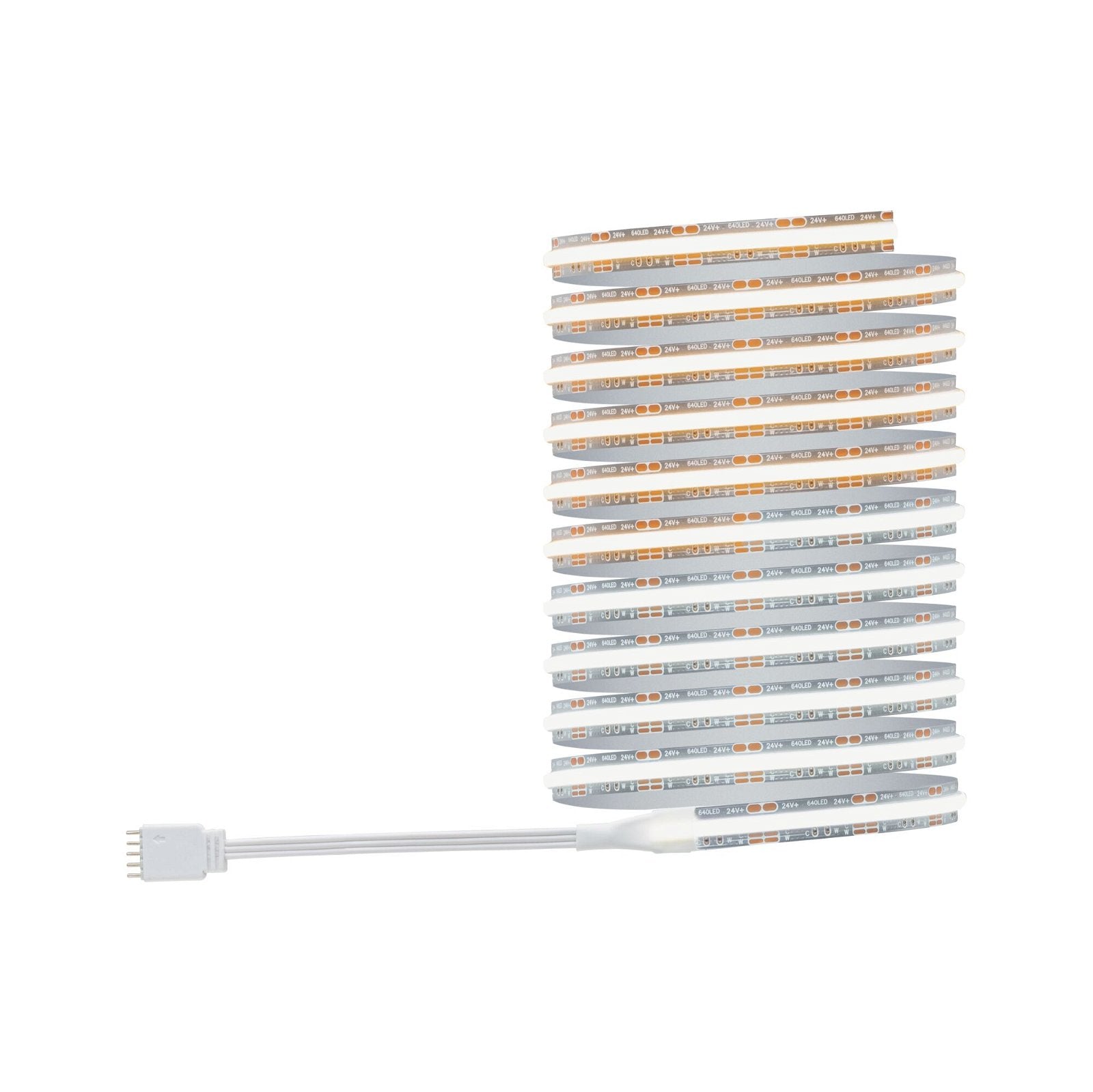 Paulmann LED-Strip MaxLED 500 – Basisset, 3 m, 1800 lm, 15 W, 2700–6500 K, dimmbar, silber, Netzteil, Fernbedienung