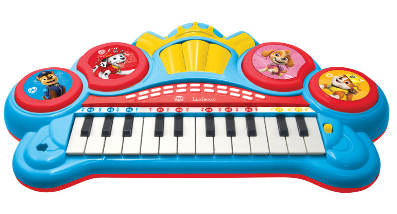 Lexibook Klavier PAW Patrol – 24 Tasten, mit Sitz, Mikrofon, Aux-In – 41 × 59 × 21 cm – ab 3 J.