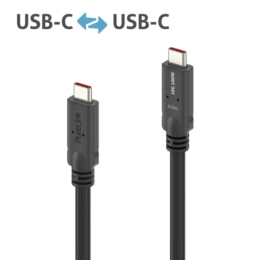 PureLink USB-Kabel, USB-C zu USB-C, 4 m, USB 3, Lade-/Datenkabel, MicroX4