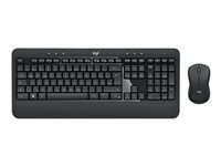 Logitech MK540 – Tastatur- und Maus-Set – 2,4 GHz USB-A (Unifying-Empfänger) – QWERTZ (DE) – Schwarz/Weiss