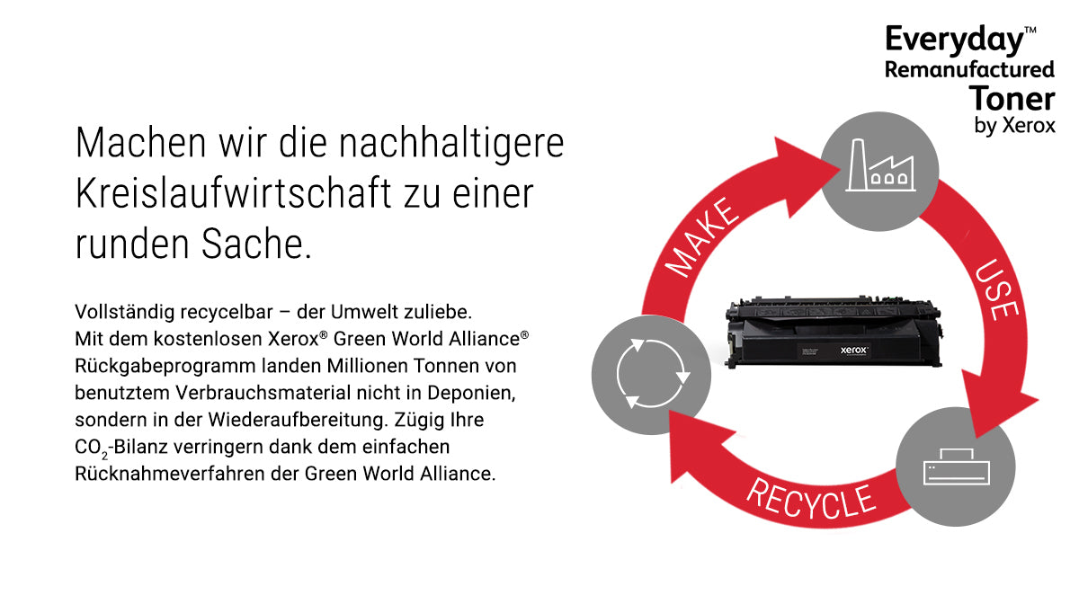 Xerox 203X (CF540X) Schwarzer Toner – Kompatibel XL – 3'200 Seiten – für HP LaserJet M254/M280/M281