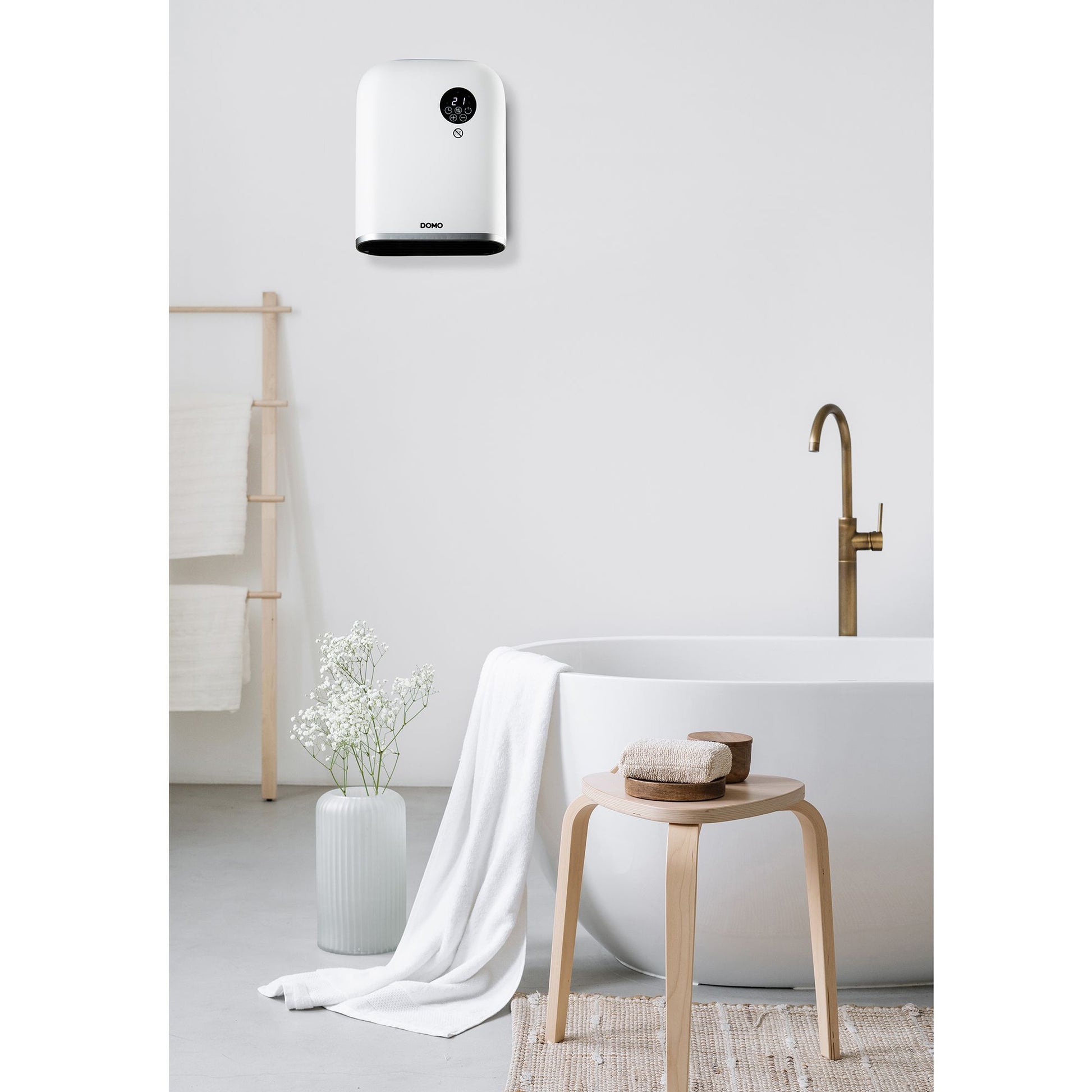 Domo Badheizer DO7357F – 2000 W, bis 30m², IP24, WLAN, App-Steuerung