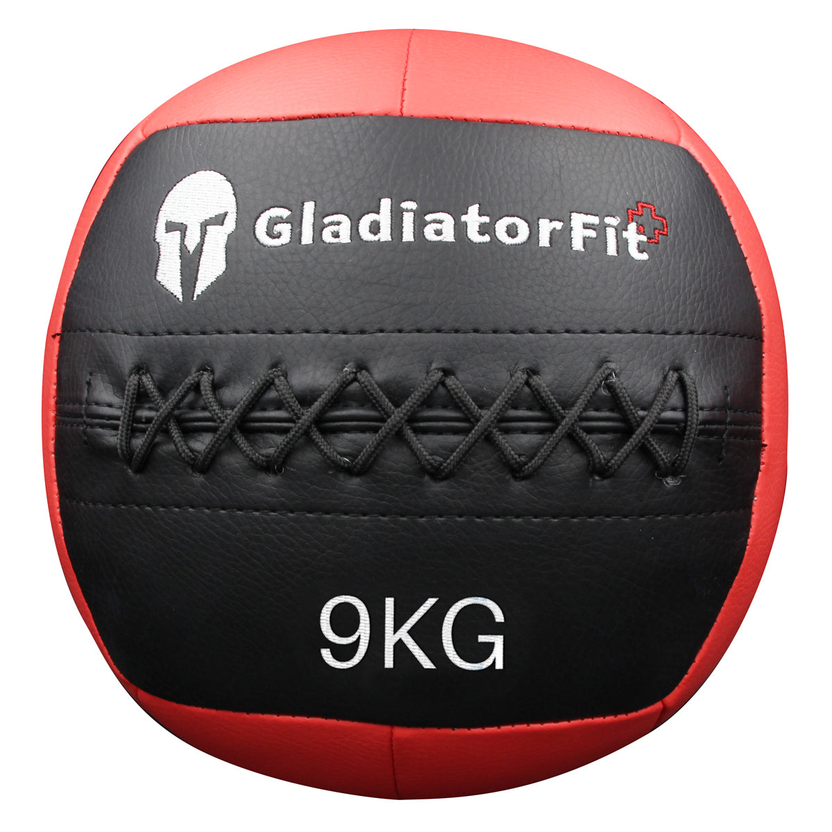 GladiatorFit Gymnastikball GL-7649990879475, Ø 36 cm – Schwarz/Rot, Kunstleder