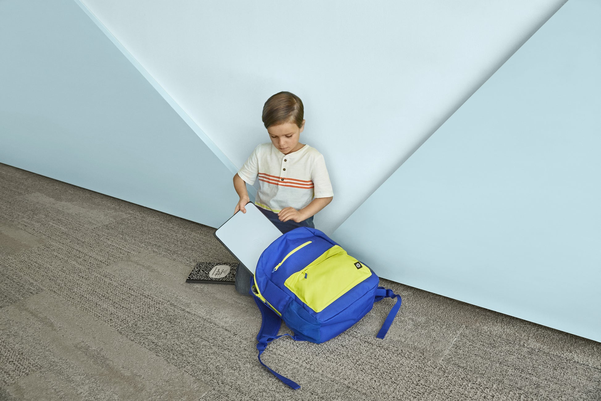 HP Notebook-Rucksack bis 15,6" – Notebook-Fach, Tablet-Fach – Blau