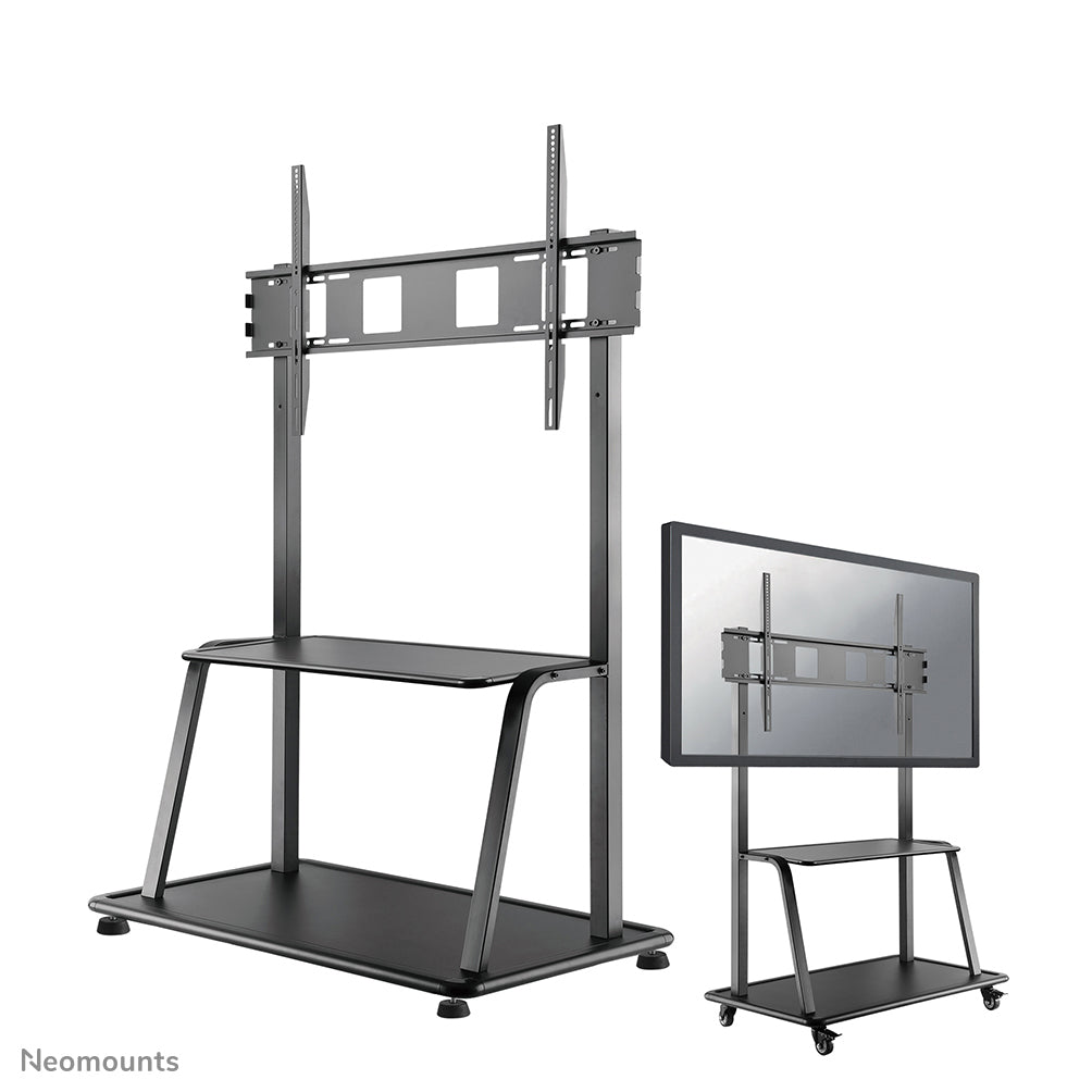 Neomounts NS-M4000BLACK – Trolley, höhenverstellbar, für 60–105", VESA 200×200–1000×600, bis 150 kg, schwarz