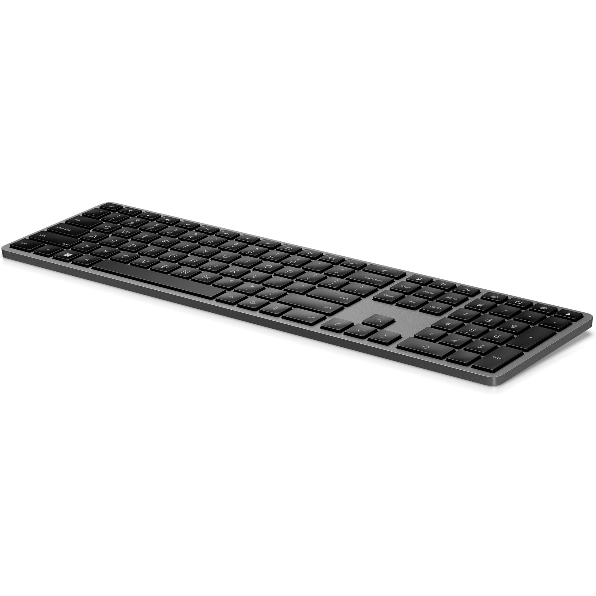 HP 975 – Tastatur – Bluetooth & 2,4 GHz (Nano-Empfänger) – USB-C – beleuchtet – Schwarz