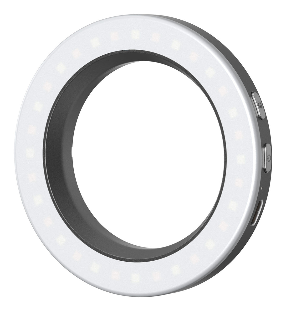 SmallRig Vibe P30 Ring LED Video Licht – 5600 K, Akku 440 mAh – Ø 92 mm – Weiss