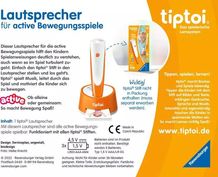 Ravensburger tiptoi 00093 – Ersatzlautsprecher – für tiptoi, Mehrfarbig