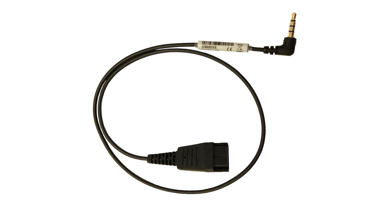 freeVoice Headset-/Systemkabel – 3,5-mm-Klinkenstecker – QD – 4-polig (CTIA)