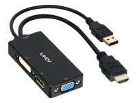 Lindy HDMI Multiport-Adapter – DisplayPort + DVI + VGA