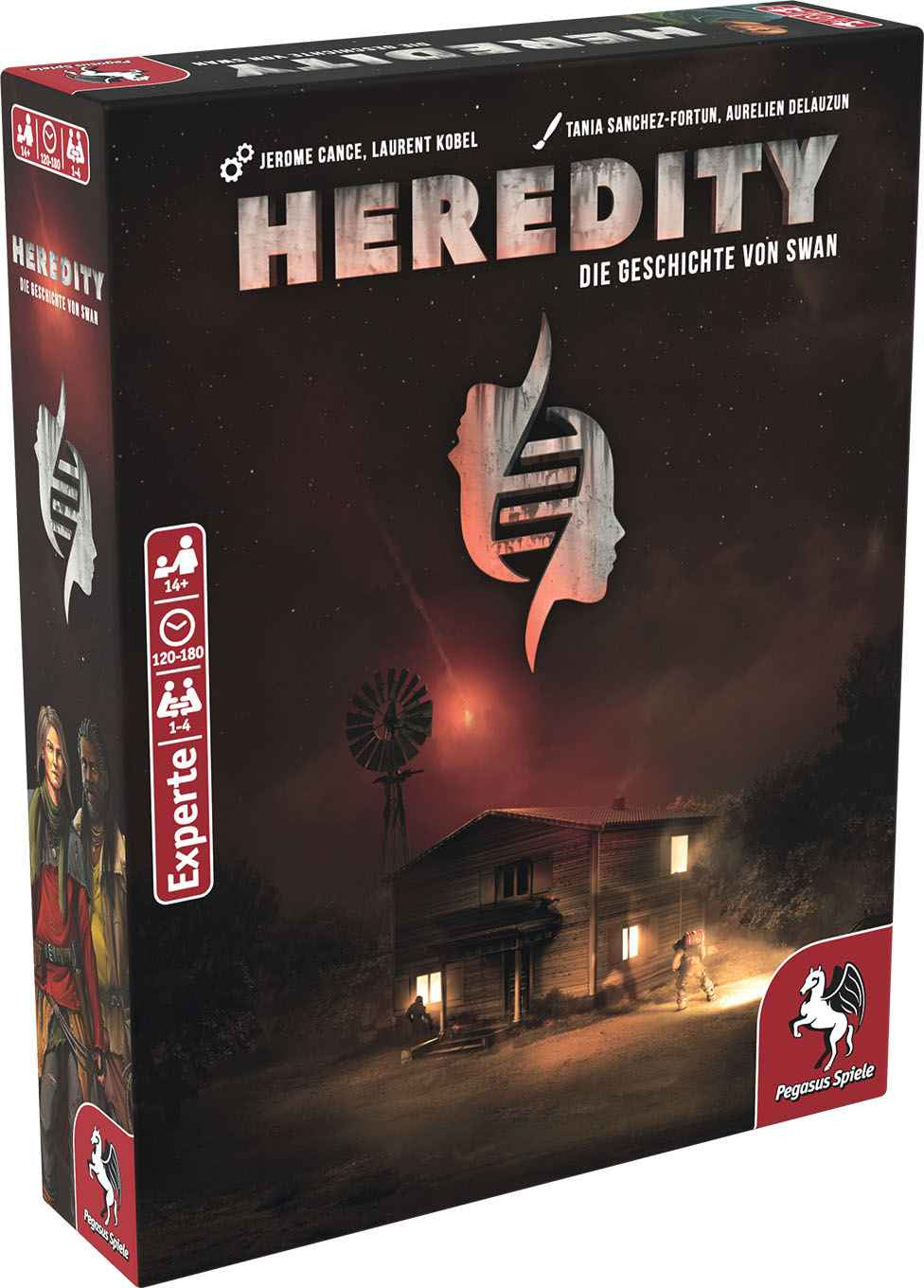 Pegasus Heredity – Die Geschichte von Swan – Strategiespiel, 1–4 Spieler, ab 14 Jahren, 180 Min., DE