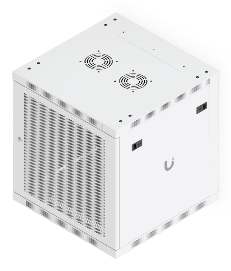 Ubiquiti UACC-Rack-12U-Wand-600-P – 19" Wandverteiler 12U, abschliessbar, 598 × 600 × 639 mm, weiss