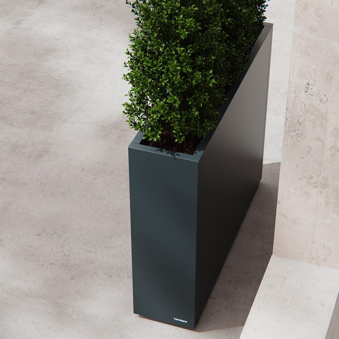 Herstera Pflanzgefäss – 100 × 80 × 40 cm – verzinkter Stahl, weiss