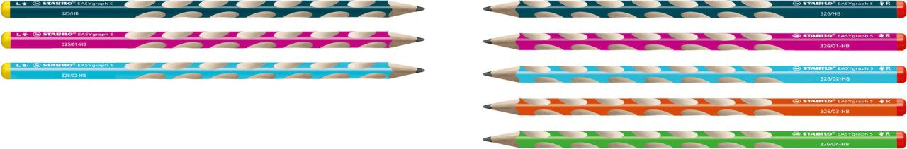 STABILO EASYgraph S Bleistift HB, dreikantig, mit rutschfester Griffzone
