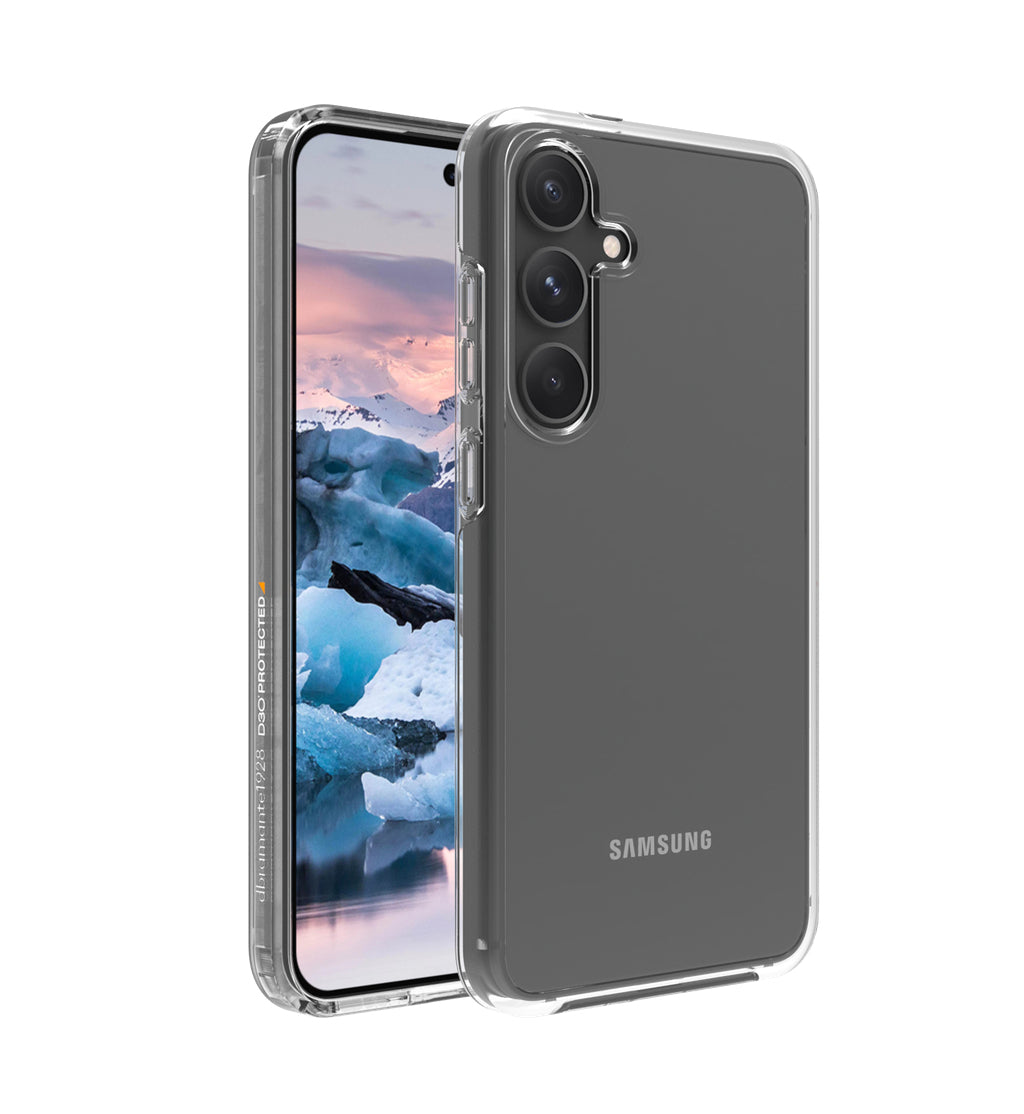 dbramante1928 Iceland Ultra D3O Backcover – für Samsung Galaxy S23 FE, Recycling-Kunststoff, Transparent