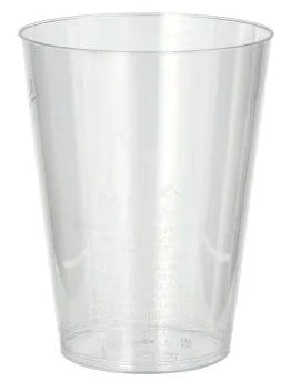 Papstar Trinkbecher, PS – 2 dl – Ø 7,5 cm – transparent – 10 Stk.