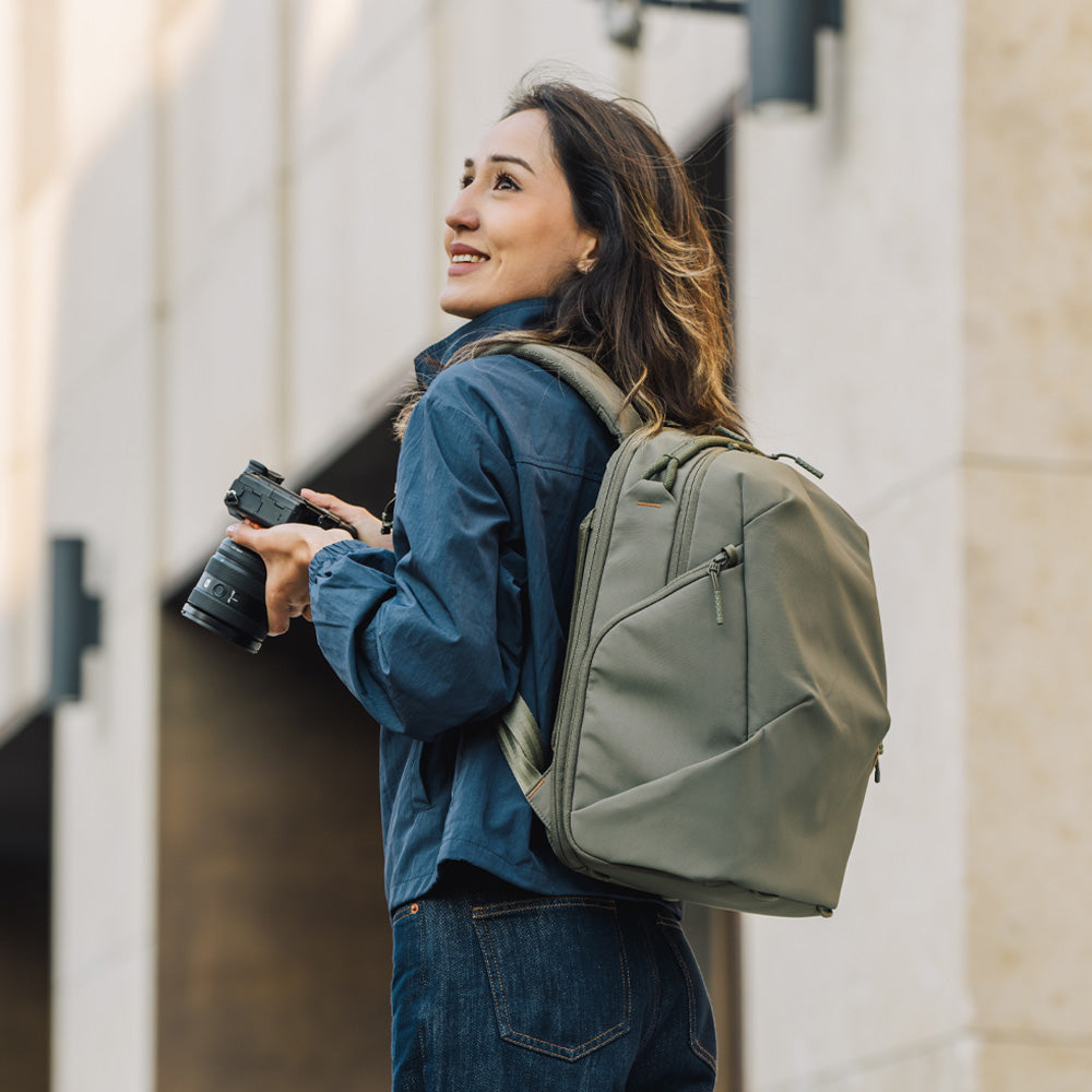 PGYTECH Kamerarucksack – 16 L – Polyester, Grün, spritzwassergeschützt