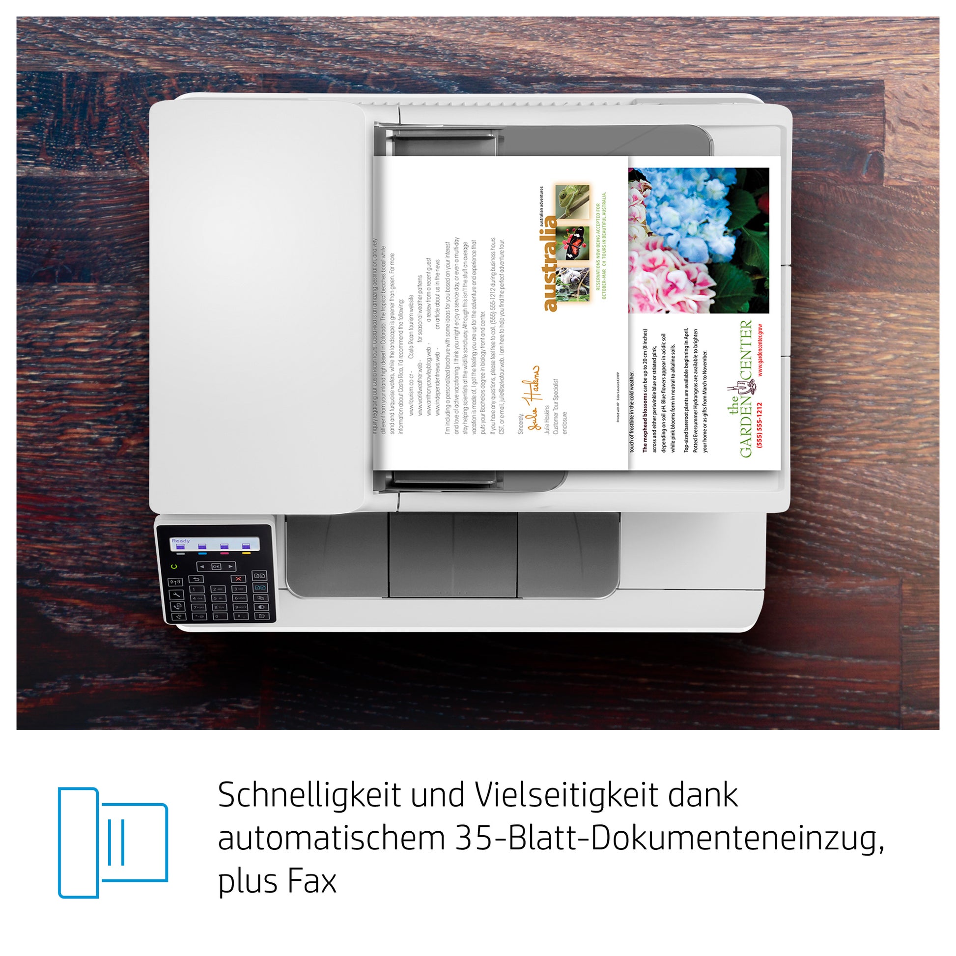 HP Color LaserJet Pro M183fw – Farbiges Laser-MFP A4, 4-in-1 – USB/LAN – ADF – 16 ppm S/W, 16 ppm Farbe