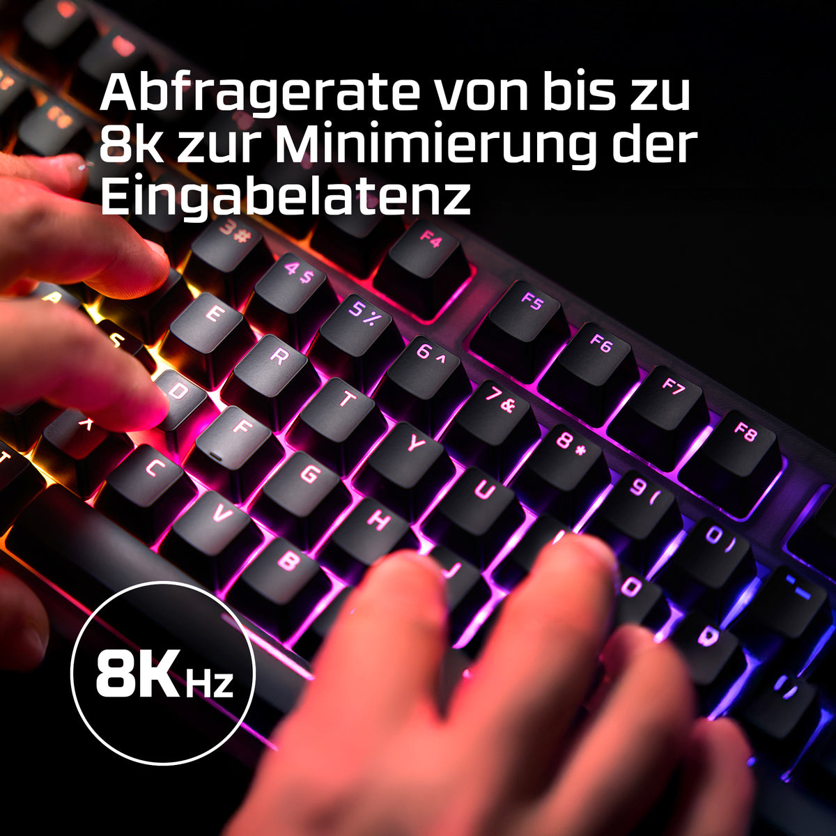 HyperX Origins 2 1800 – Tastatur – Mechanisch – USB-C – Ohne Ziffernblock – Für PC, PS5, Xbox Serie