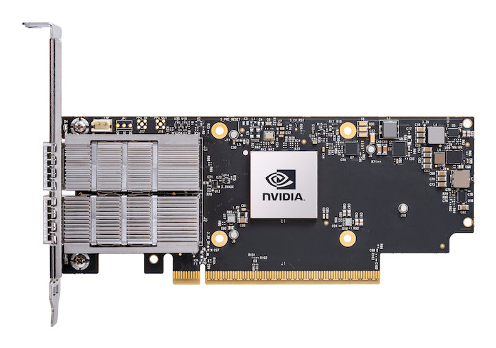 Nvidia ConnectX-7 HHHL Adapterkarte 25 – PCIe 25/50G Ethernet-Adapter – 4×QSFP56 50 Gbit/s, PCIe 4.0