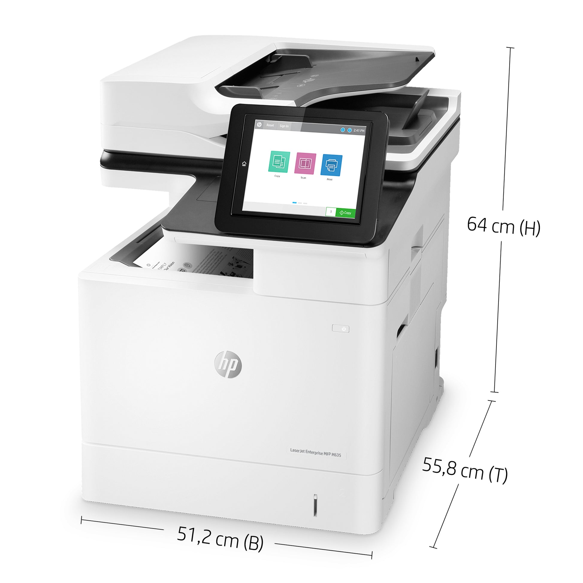 HP Enterprise M635H – S/W Laser-MFP – Duplex, ADF, 150-Blatt ADF