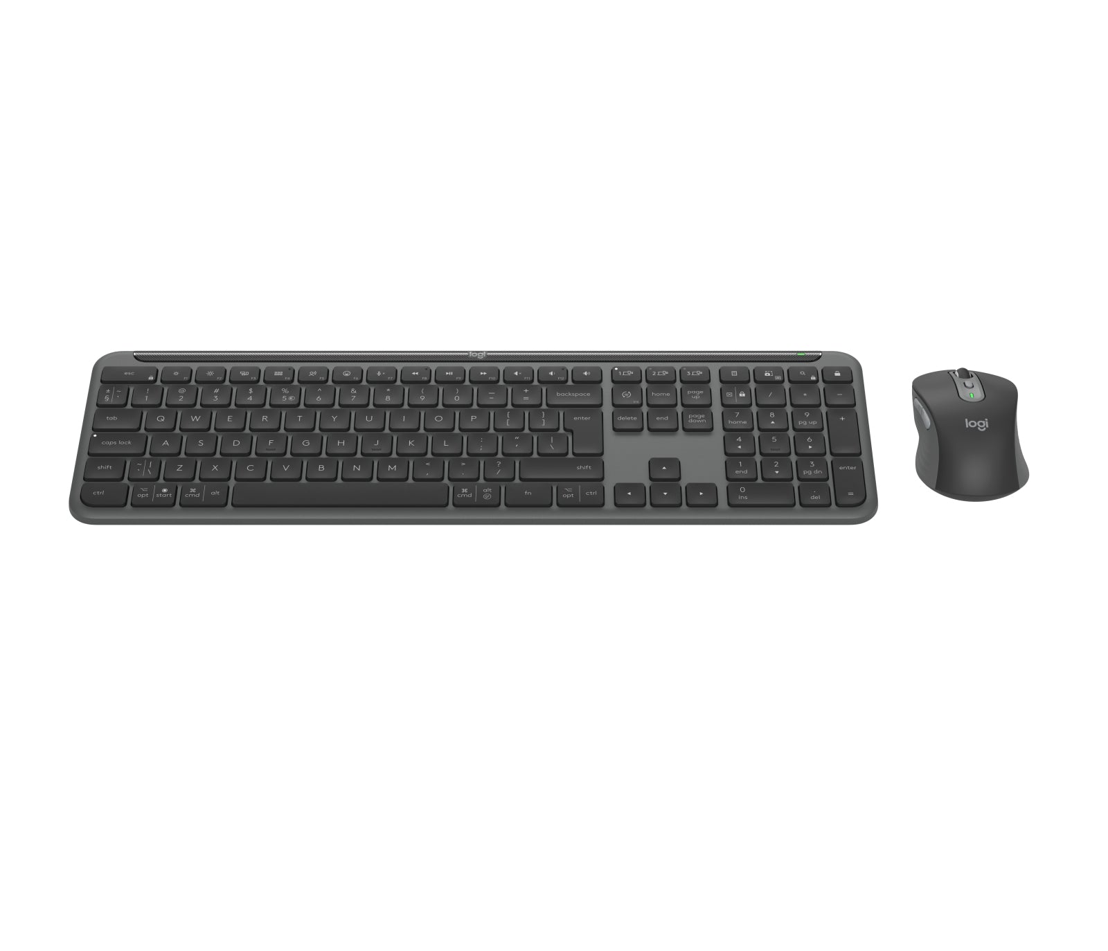 Logitech Signature Slim Combo MK950 – Tastatur, US-Layout (EN), Grau