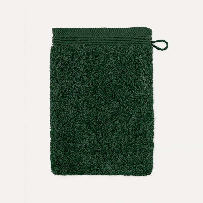 Möve Waschlappen Superwuschel – 15 × 20 cm, Dunkelgrün, Baumwolle