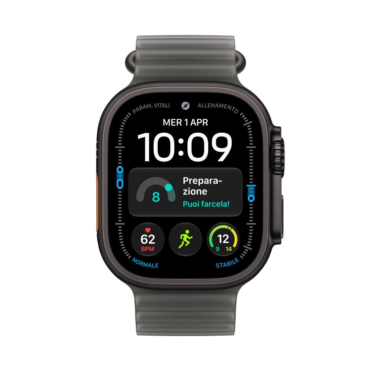 Apple Watch Ultra 4 49 mm GPS + Cellular – Titan Schwarz, Ocean Band, 100 m, für iPhone